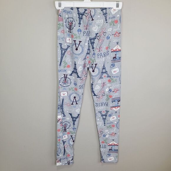 New Mix Paris Themed Leggings One Size Fits‎ All - Picture 2 of 6